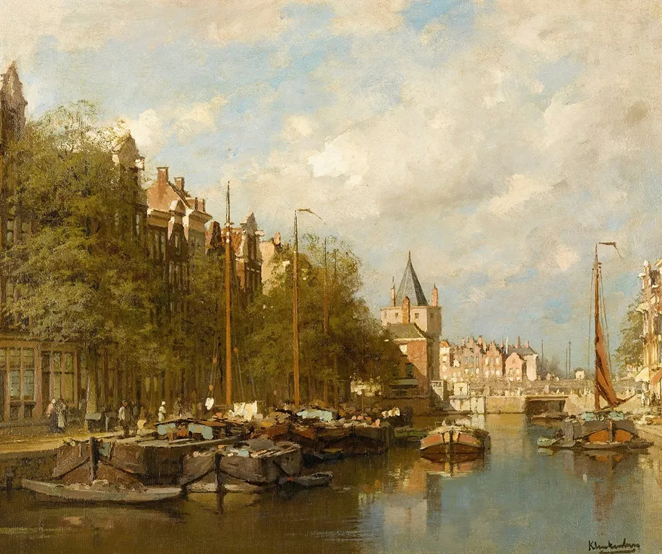 The Schreierstoren Amsterdam Wall Art by Johannes Christiaan Karel Klinkenberg - High-Resolution Digital Print
