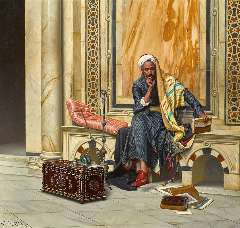 The Scribe Wall Art by Ludwig Deutsch - High-Resolution Digital Print