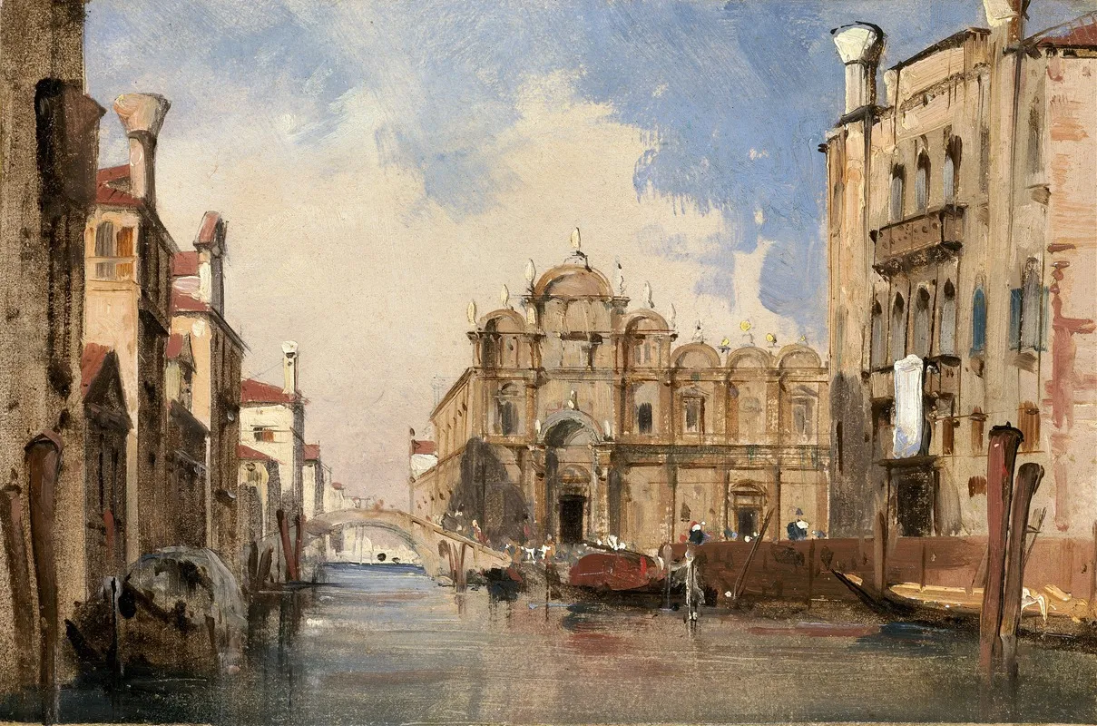 The Scuola Di San Marco Venice Wall Art by Jules-Romain Joyant - High-Resolution Digital Print