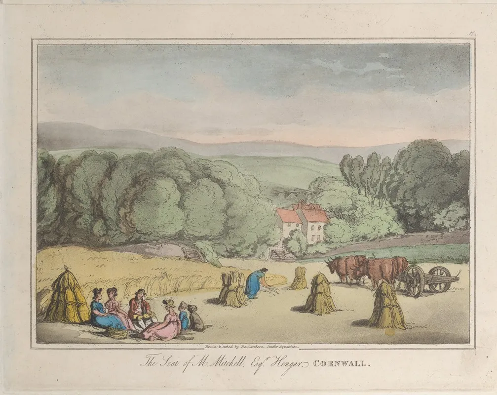 The Seat Of M Mitchell Esq Henger Cornwall