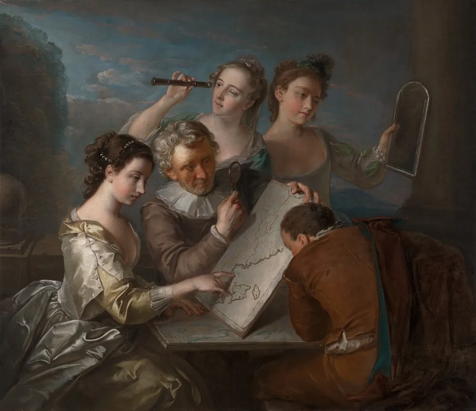 The Sense Of Sight 2 Wall Art by Philippe Mercier - High-Resolution Digital Print