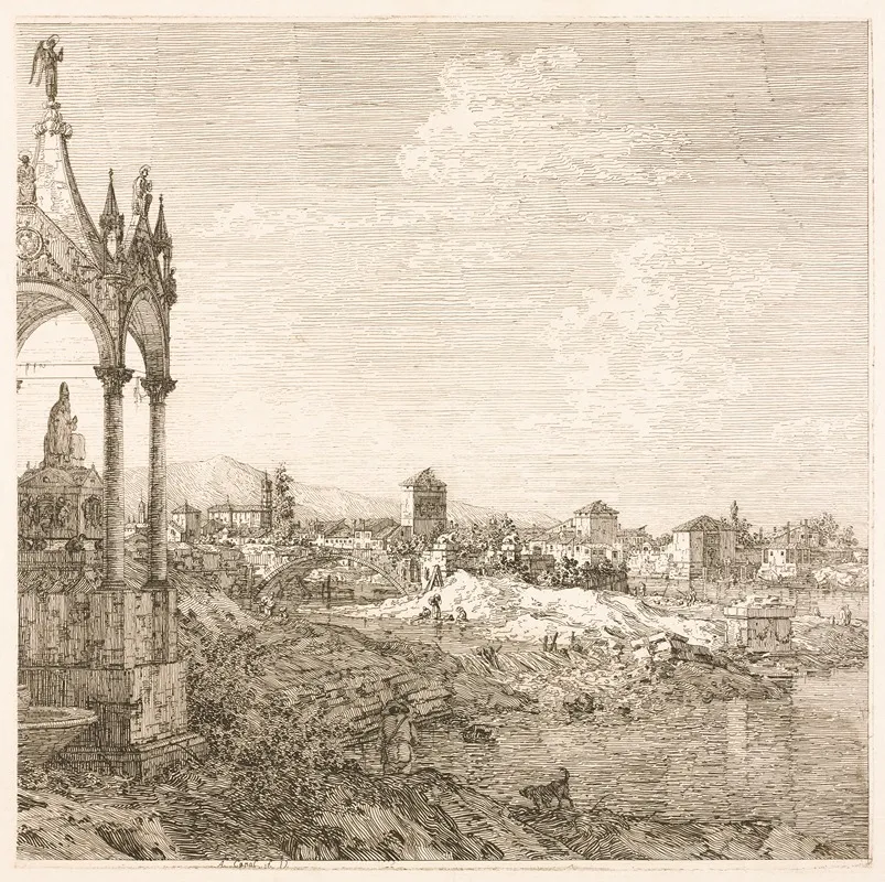 The Sepulcher Of A Bishop Wall Art by Antonio Canaletto - High-Resolution Digital Print