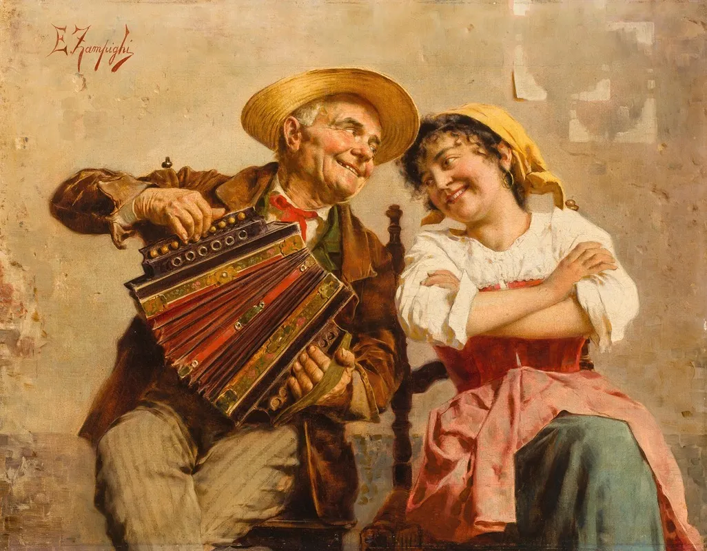 The Serenade 6 Wall Art by Eugenio Zampighi - High-Resolution Digital Print