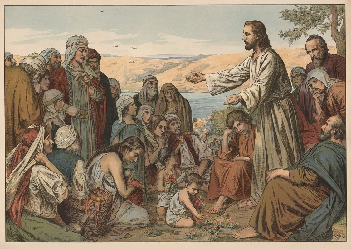 The Sermon On The Mount 7 Wall Art by Carl Schmauk - High-Resolution Digital Print