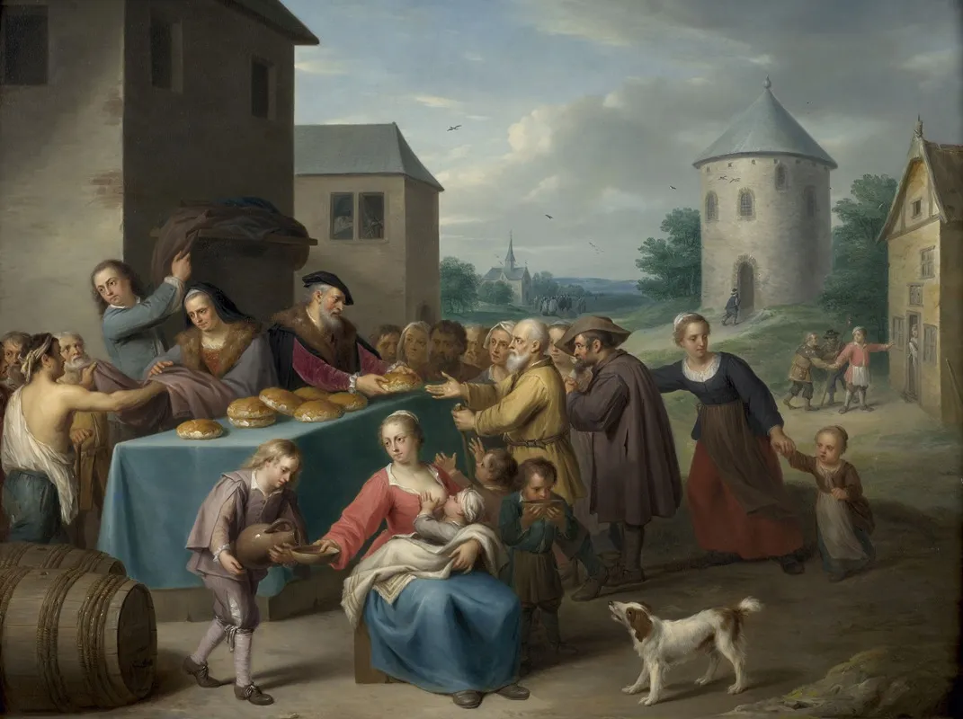The Seven Acts Of Mercy 4 Wall Art by Balthasar Beschey - High-Resolution Digital Print