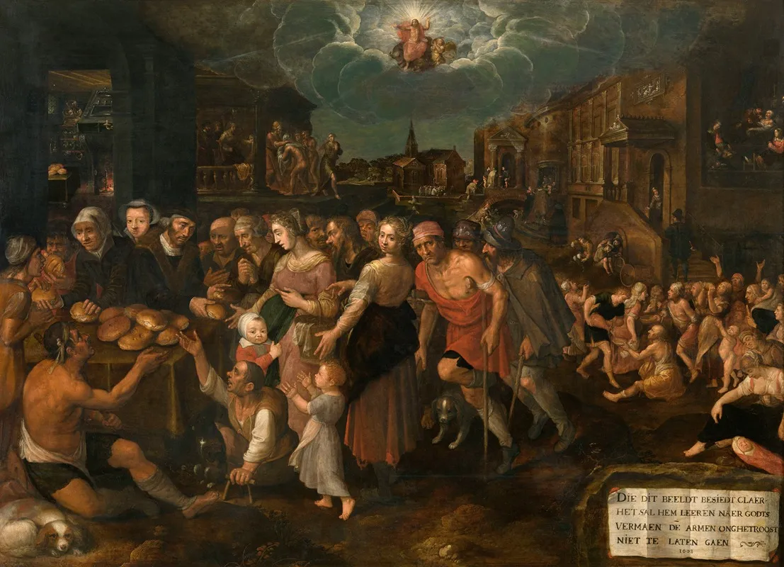 The Seven Acts Of Mercy Wall Art by Frans Francken the Younger - High-Resolution Digital Print