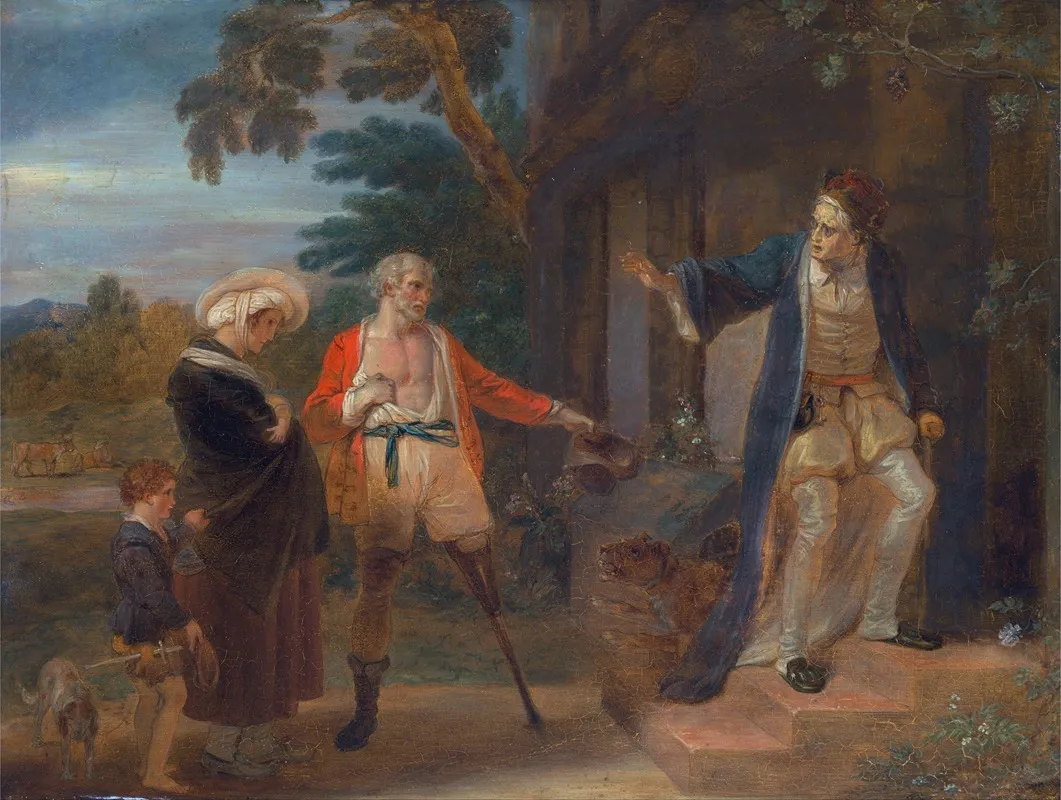 The Seven Ages Of Man The Pantaloon As You Like It Ii Vii Wall Art by Robert Smirke - High-Resolution Digital Print