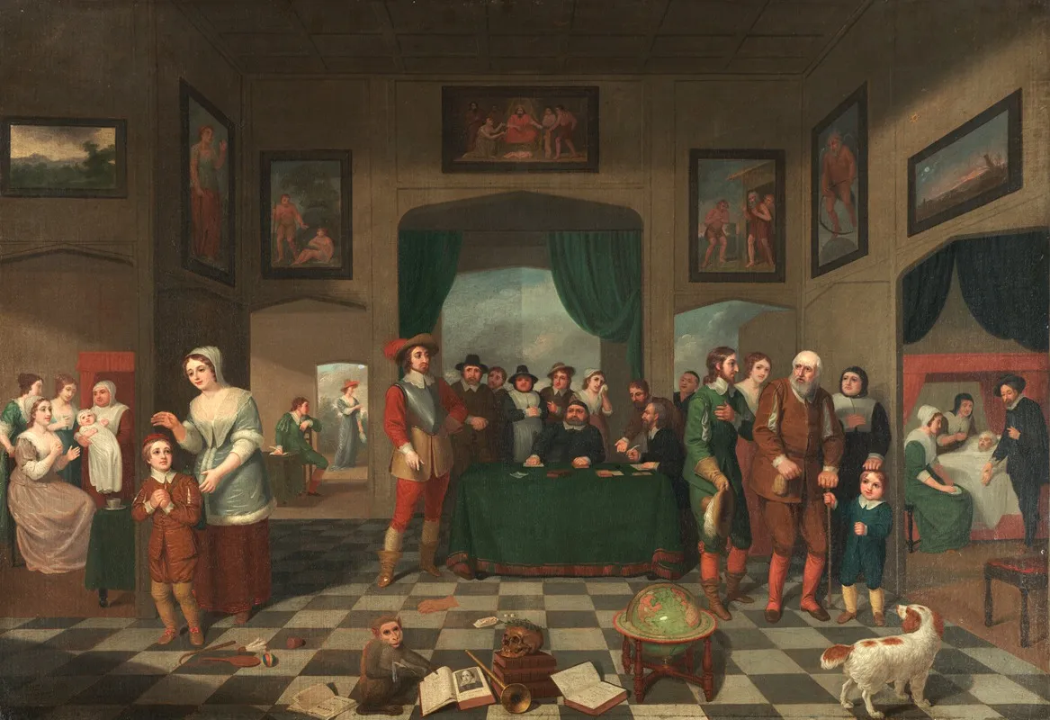 The Seven Ages Of Man Wall Art by George James De Wilde - High-Resolution Digital Print