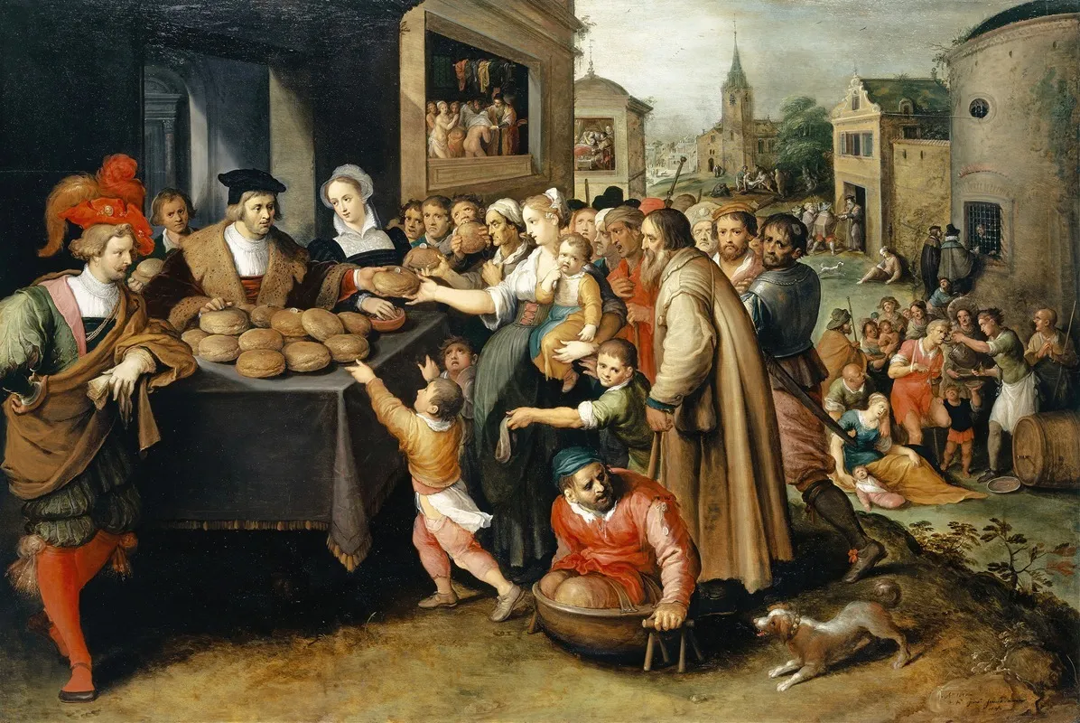 The Seven Works Of Mercy Wall Art by Frans Francken the Younger - High-Resolution Digital Print