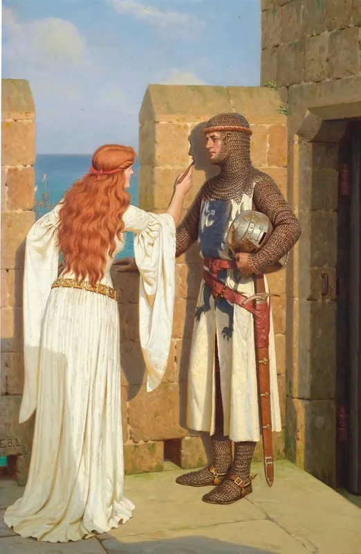 The Shadow Wall Art by Edmund Blair Leighton - High-Resolution Digital Print