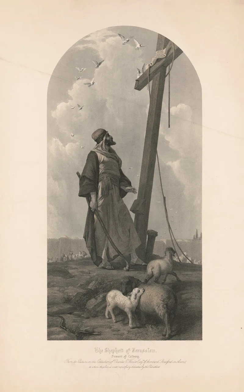 The Shepherd Of Jerusalem Summit Of Calvary Wall Art by W. H. Simmons - High-Resolution Digital Print
