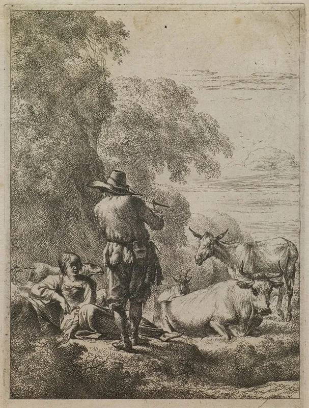 The Shepherd Playing The Flute