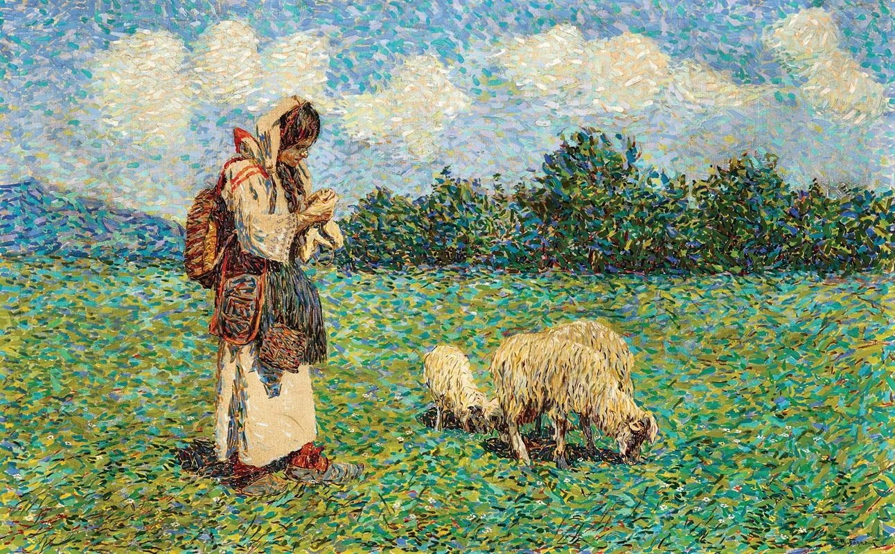 The Shepherdess 8 Wall Art by Spiro Bocaric - High-Resolution Digital Print