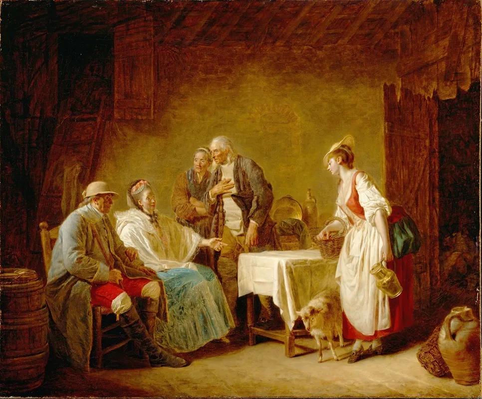 The Shepherdess Of The Alps Wall Art by Étienne Aubry - High-Resolution Digital Print