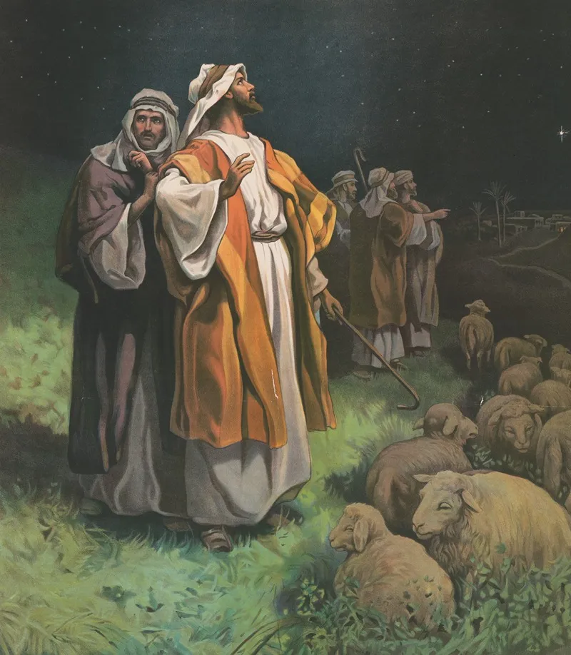 The Shepherds Find Jesus Wall Art by Providence Lith. Co - High-Resolution Digital Print