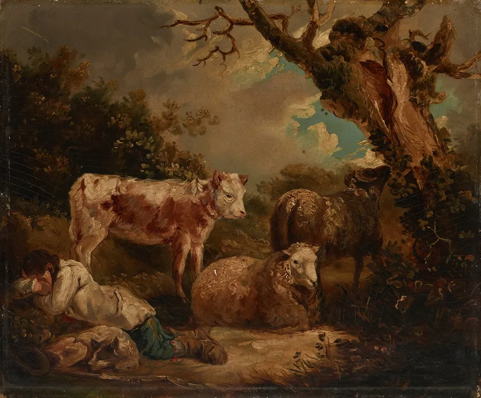 The Shepherds Rest Wall Art by George Morland - High-Resolution Digital Print
