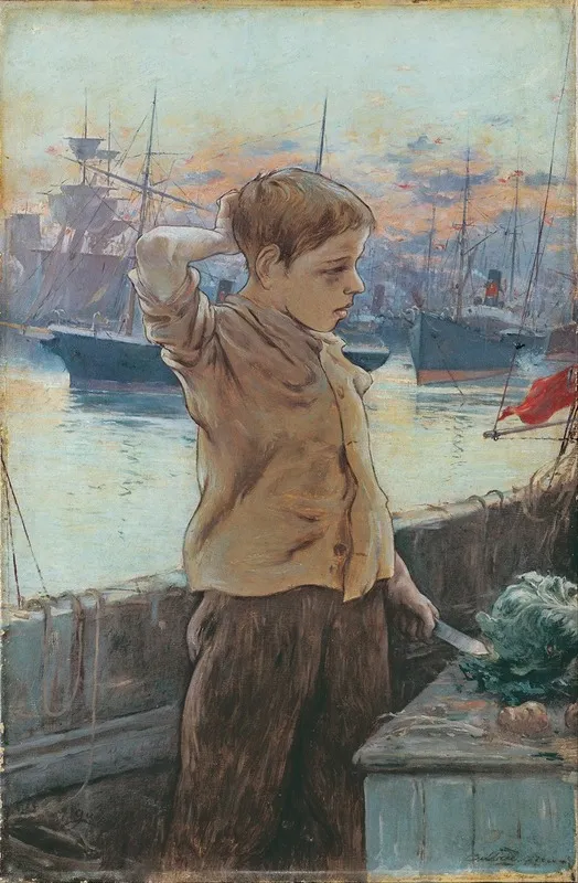 The Ships Boy Wall Art by Adolfo Guiard - High-Resolution Digital Print