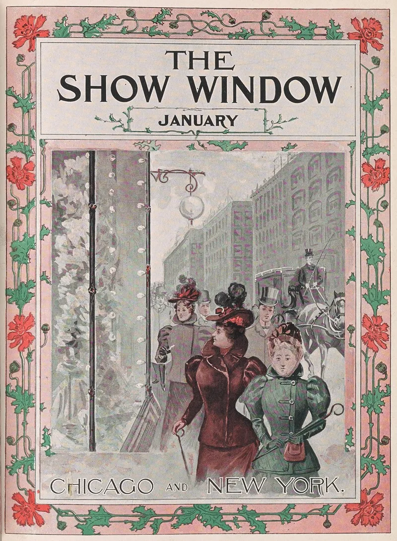 The Show Window January Wall Art by Lyman Frank Baum - High-Resolution Digital Print