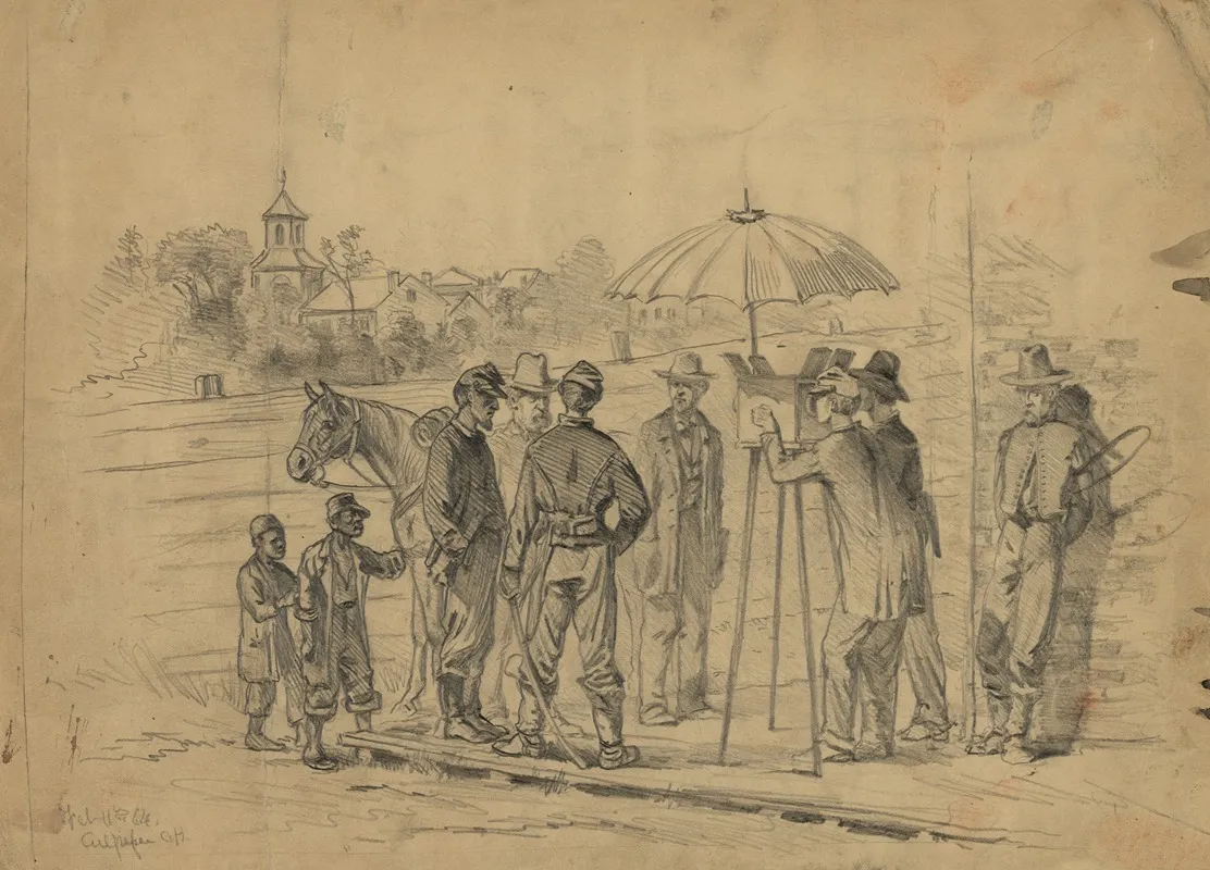 The Showman In Camp A Scene In The Streets Of Culpepper