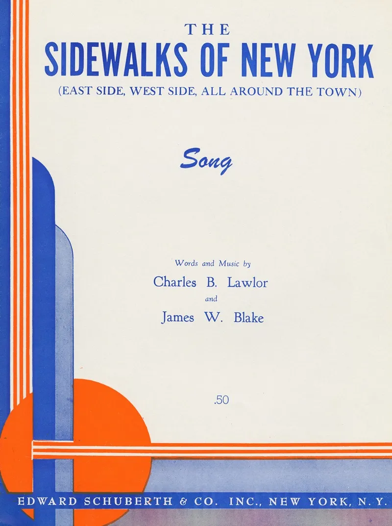 The Sidewalks Of New York Wall Art by Anonymous - High-Resolution Digital Print