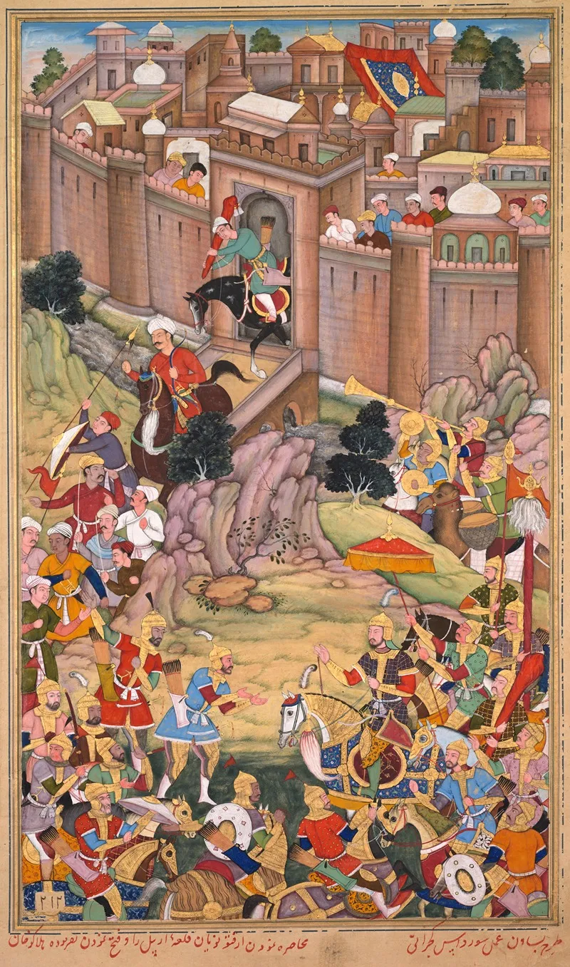 The Siege Of Arbela In The Era Of Hulagu Khan Wall Art by Basavana - High-Resolution Digital Print