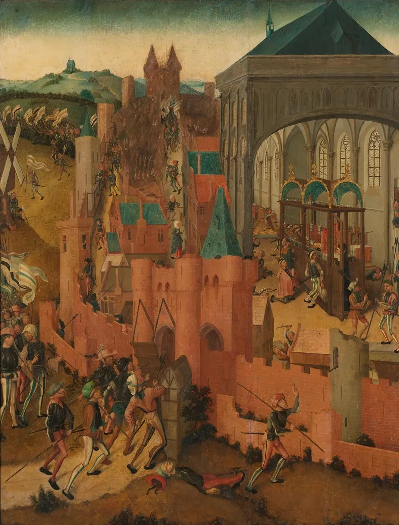 The Siege Of Rhenen Wall Art by Master of Rhenen - High-Resolution Digital Print