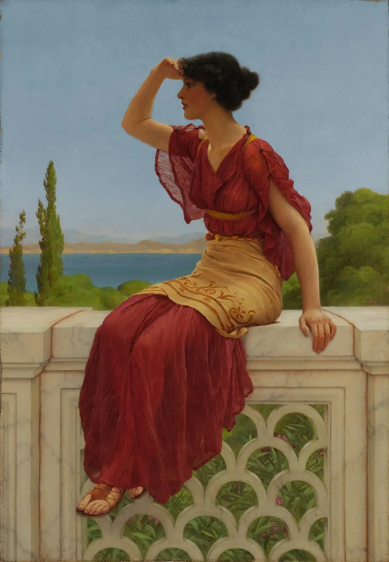 The Signal Wall Art by John William Godward - High-Resolution Digital Print