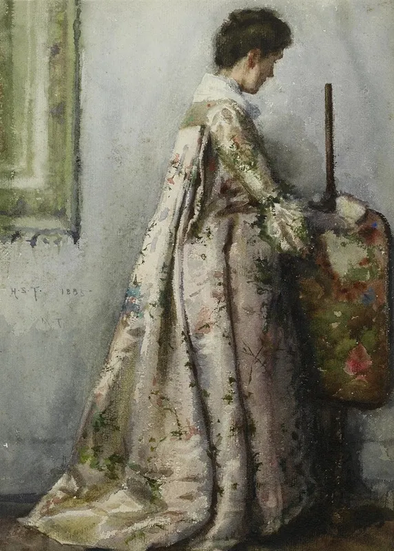 The Silk Gown Portrait Of Maria Tuke Sainsbury
