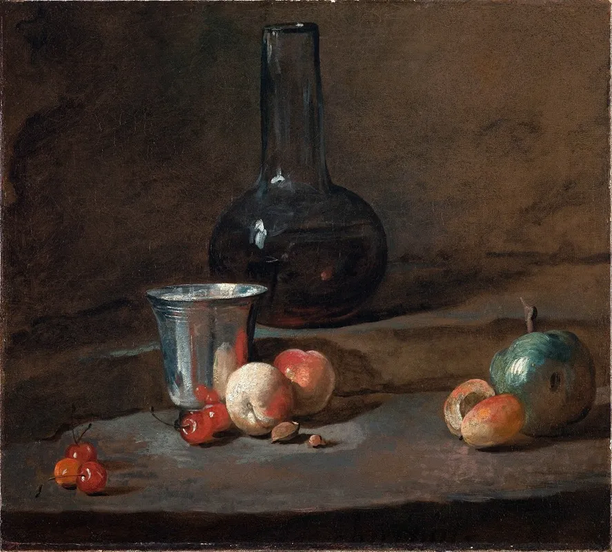 The Silver Goblet Wall Art by Jean Siméon Chardin - High-Resolution Digital Print