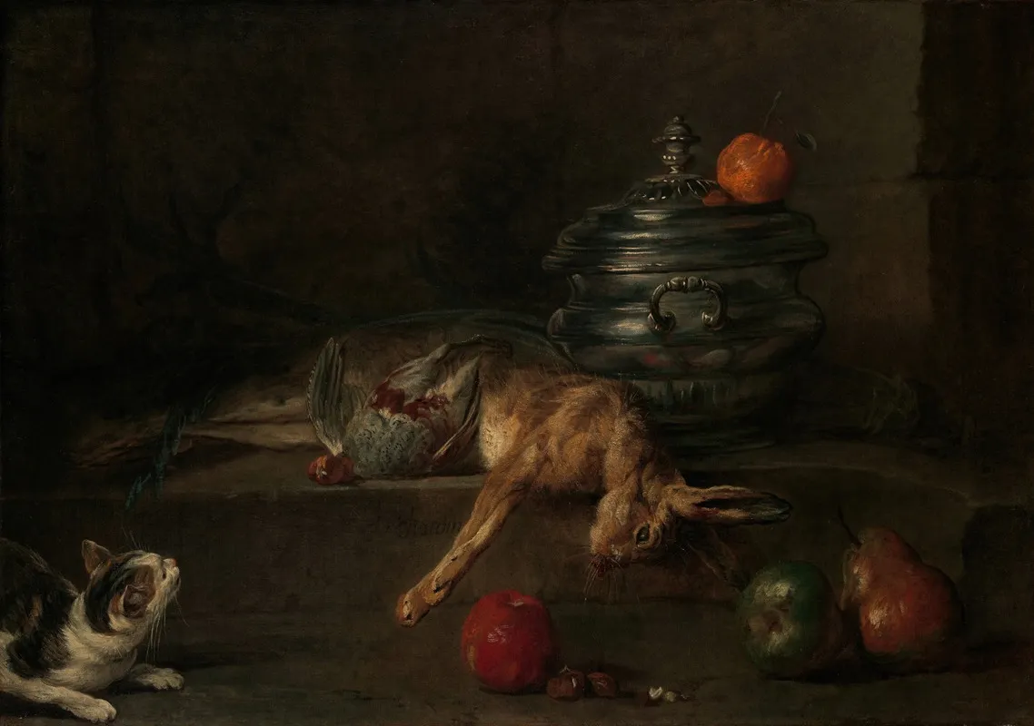 The Silver Tureen Wall Art by Jean Siméon Chardin - High-Resolution Digital Print
