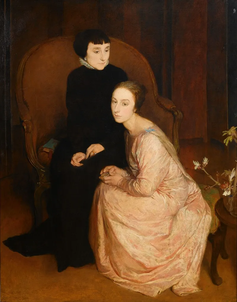 The Sisters Of The Artist 2 Wall Art by Glyn Warren Philpot - High-Resolution Digital Print