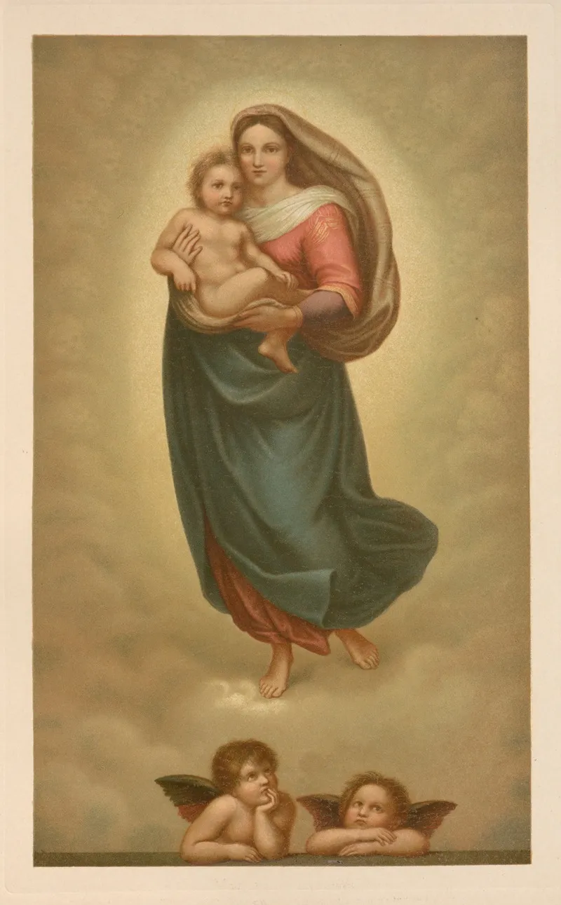 The Sistine Madonna 3 Wall Art by Jan Ladislaw Sýkora - High-Resolution Digital Print