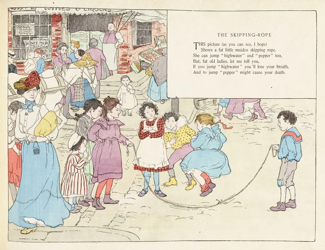The Skipping Rope Wall Art by Ethel Mars - High-Resolution Digital Print