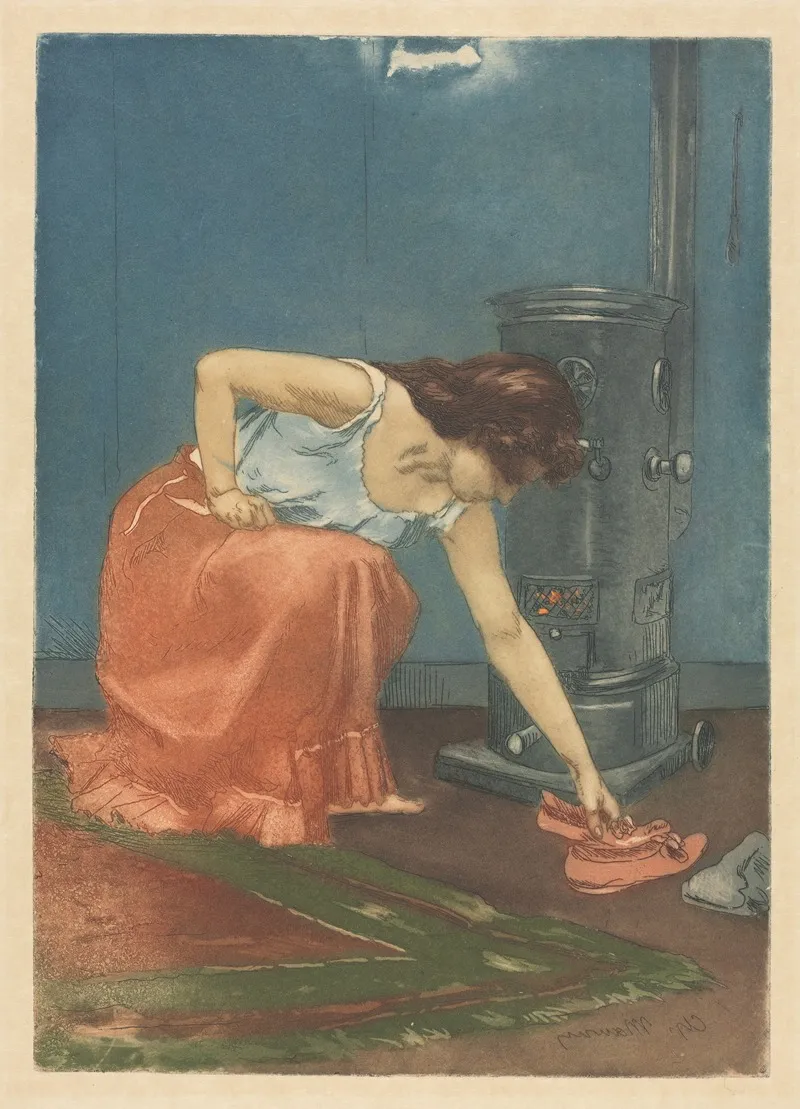 The Slippers Wall Art by Charles Maurin - High-Resolution Digital Print