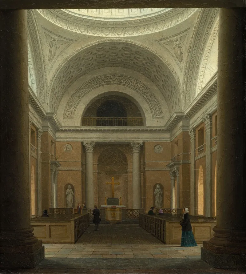 The Slotskirken Of Christiansborg Copenhagen Wall Art by Heinrich Hansen - High-Resolution Digital Print