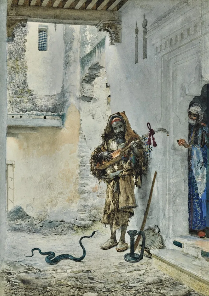 The Snake Charmer 10 Wall Art by José Tapiró - High-Resolution Digital Print