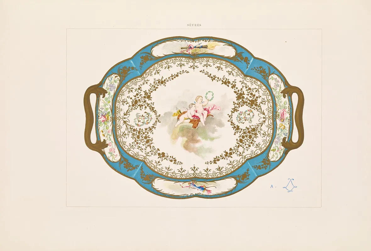 The Soft Porcelain Of Sevres Pl 01 Wall Art by Edouard Garnier - High-Resolution Digital Print