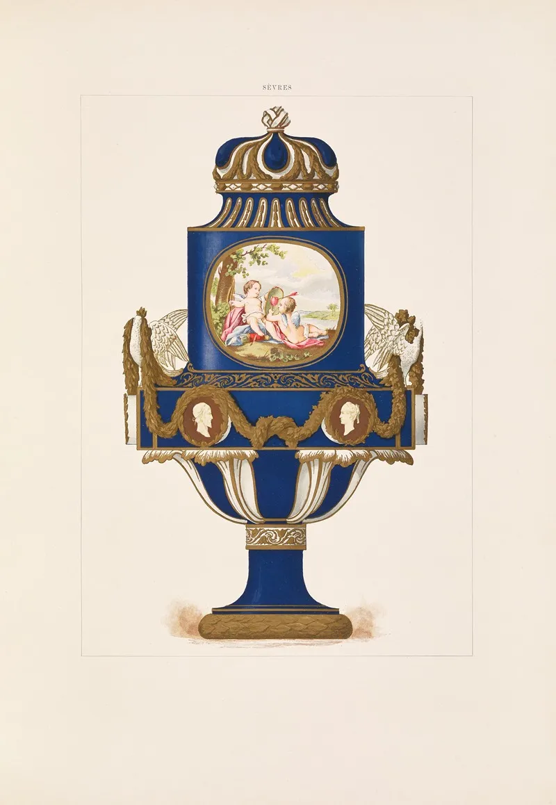 The Soft Porcelain Of Sevres Pl 11 Wall Art by Edouard Garnier - High-Resolution Digital Print