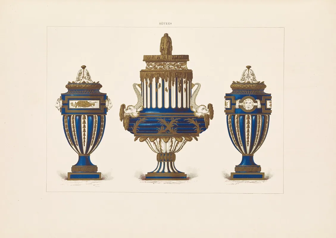 The Soft Porcelain Of Sevres Pl 22 Wall Art by Edouard Garnier - High-Resolution Digital Print