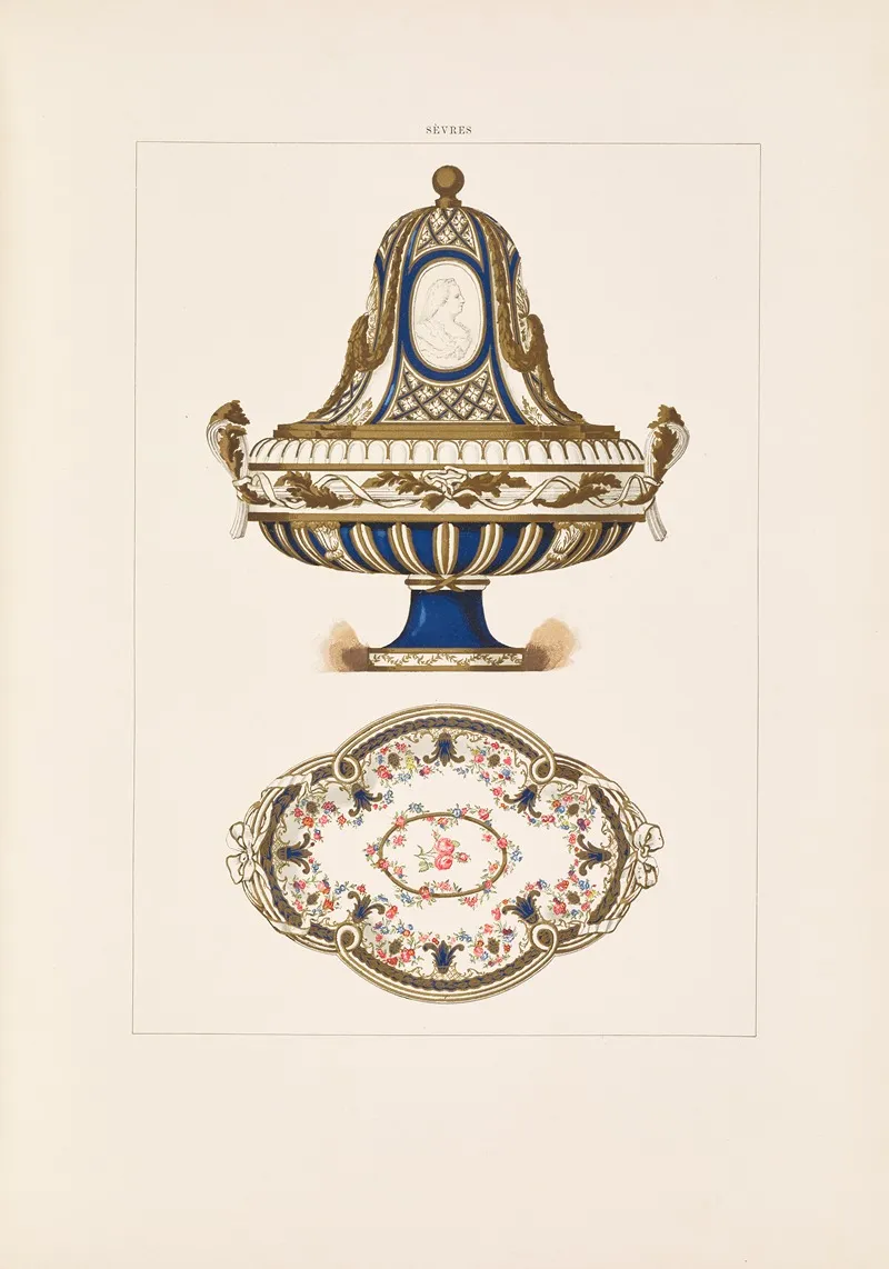 The Soft Porcelain Of Sevres Pl 28 Wall Art by Edouard Garnier - High-Resolution Digital Print