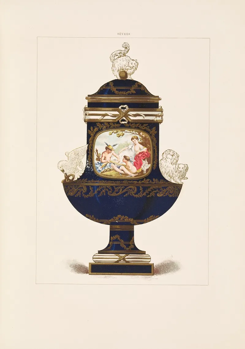 The Soft Porcelain Of Sevres Pl 33 Wall Art by Edouard Garnier - High-Resolution Digital Print