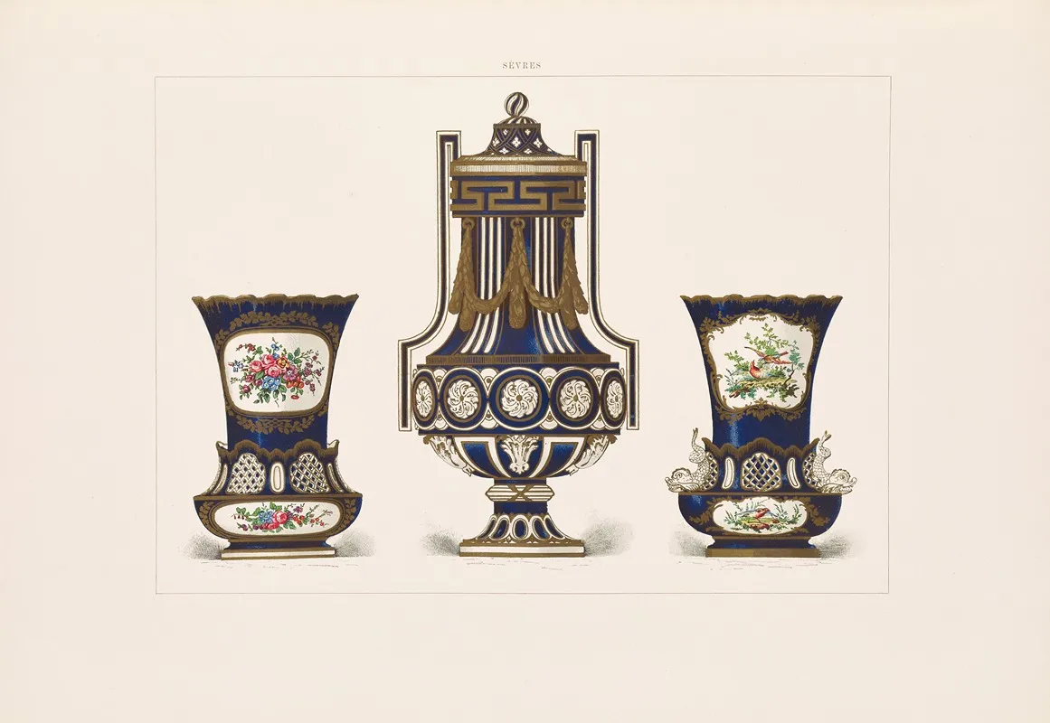 The Soft Porcelain Of Sevres Pl 39 Wall Art by Edouard Garnier - High-Resolution Digital Print