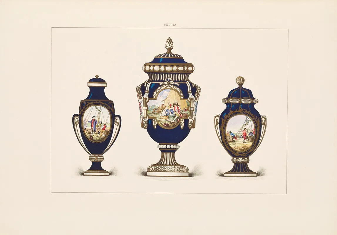 The Soft Porcelain Of Sevres Pl 40 Wall Art by Edouard Garnier - High-Resolution Digital Print
