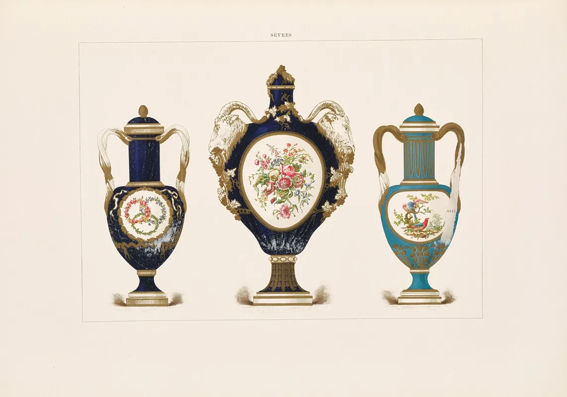 The Soft Porcelain Of Sevres Pl 41 Wall Art by Edouard Garnier - High-Resolution Digital Print