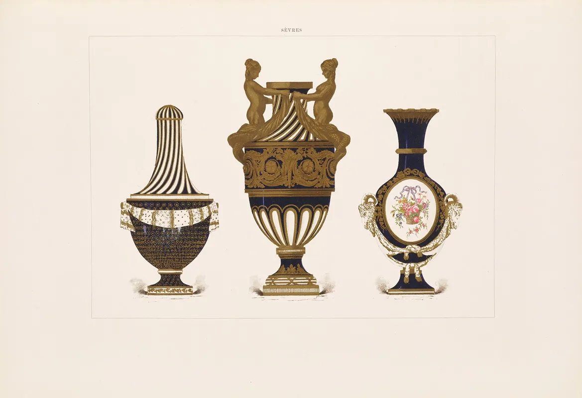 The Soft Porcelain Of Sevres Pl 42 Wall Art by Edouard Garnier - High-Resolution Digital Print