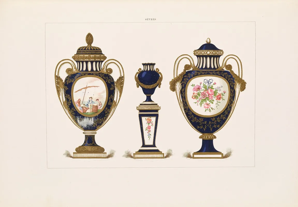 The Soft Porcelain Of Sevres Pl 44 Wall Art by Edouard Garnier - High-Resolution Digital Print