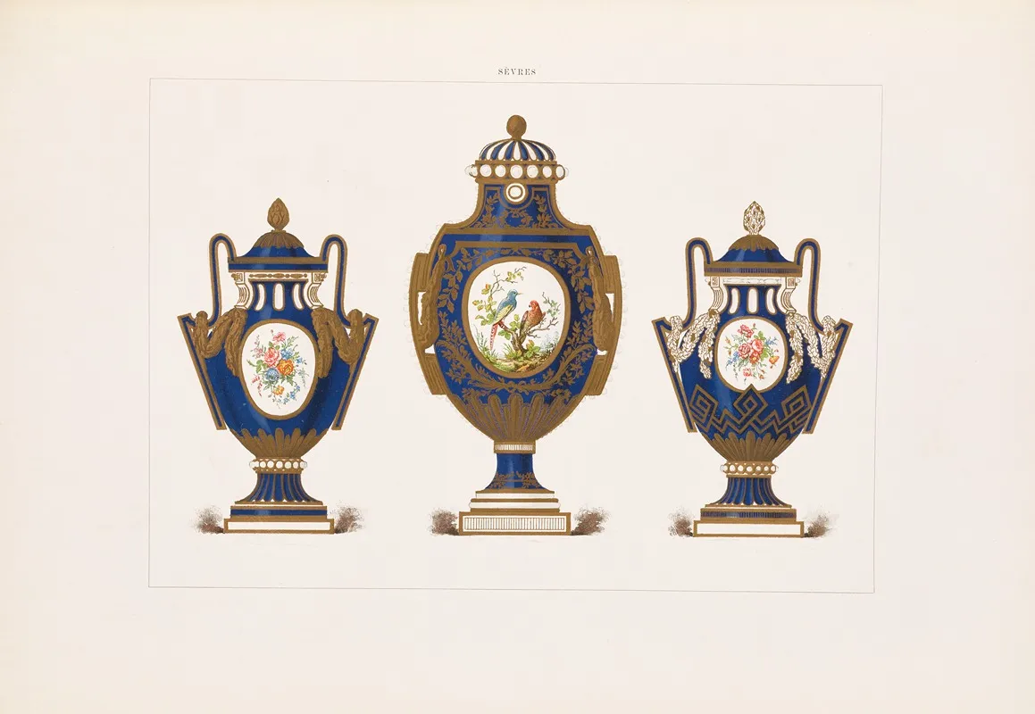 The Soft Porcelain Of Sevres Pl 46 Wall Art by Edouard Garnier - High-Resolution Digital Print