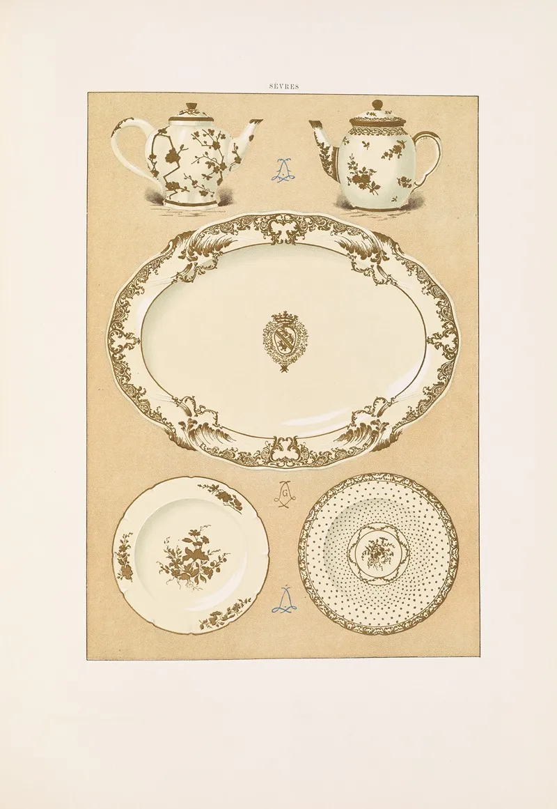 The Soft Porcelain Of Sevres Pl 47 Wall Art by Edouard Garnier - High-Resolution Digital Print