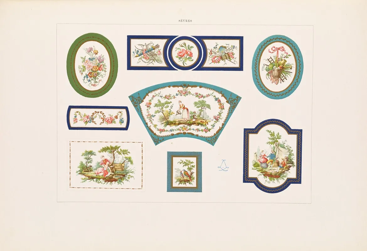 The Soft Porcelain Of Sevres Pl 48 Wall Art by Edouard Garnier - High-Resolution Digital Print