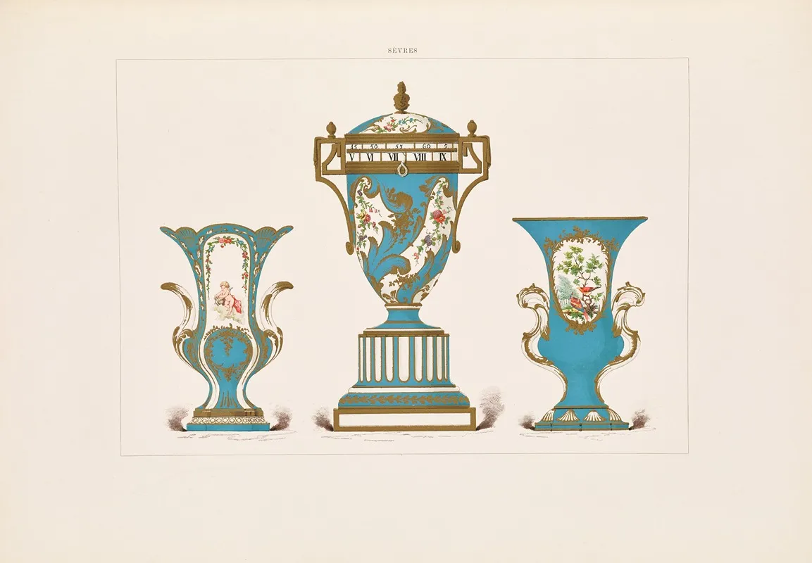 The Soft Porcelain Of Sevres Pl 49 Wall Art by Edouard Garnier - High-Resolution Digital Print